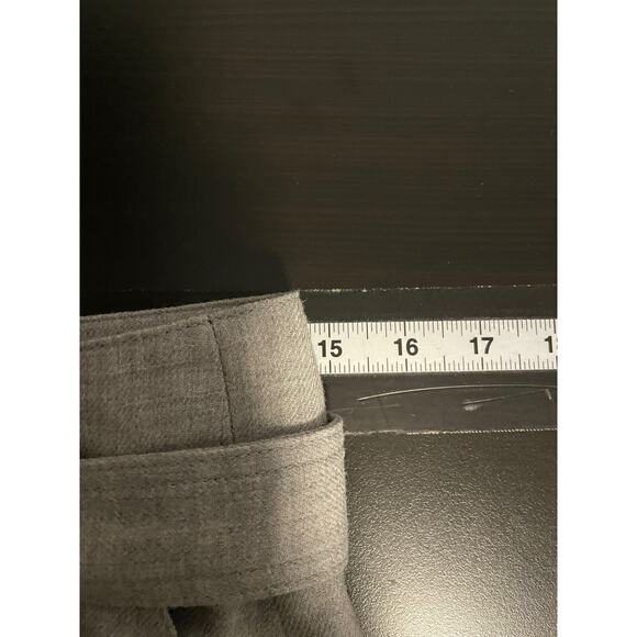 Akris Punto Womens Pants Size 6 Gray Virgin Wool Belted Tapered Leg Old Money - Picture 5 of 8